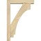 Ekena Millwork Imperial Block Rough Sawn Bracket w/ Offset Brace, Douglas Fir, 4"W x 16"D x 24"H BKT0402X16X24IMP05RDF - alternate 4